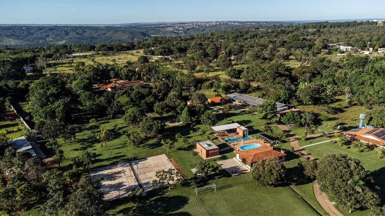 Piscinas e área de lazer do Villaggio dos Pássaros